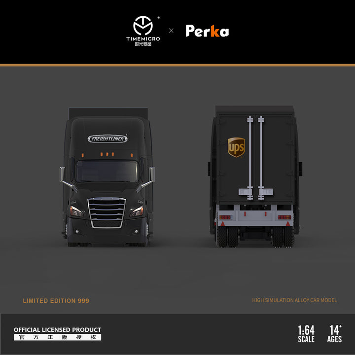 Time Micro X Perka 1:64 Freightliner container truck (2 Versions)