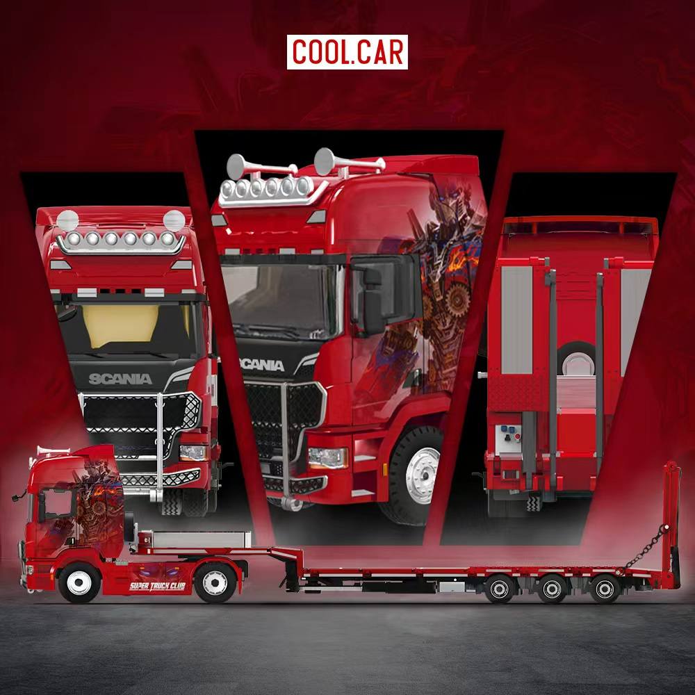Preorder] Cool Car 1:64 Scania Flatbed Transport Vehicle Optimus