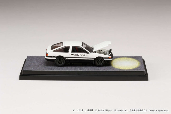 Hobby Japan 1:64 Toyota SPRINTER TRUENO GT APEX (AE86) / INITIAL D Engine Mounted Model with Wataru Akiyama