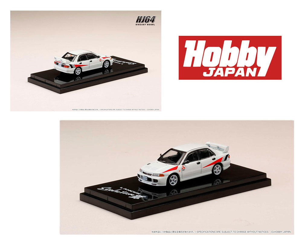 Hobby Japan 1:64 Mitsubishi Lancer RS Evolution III Rally Stripe HJ642010CW