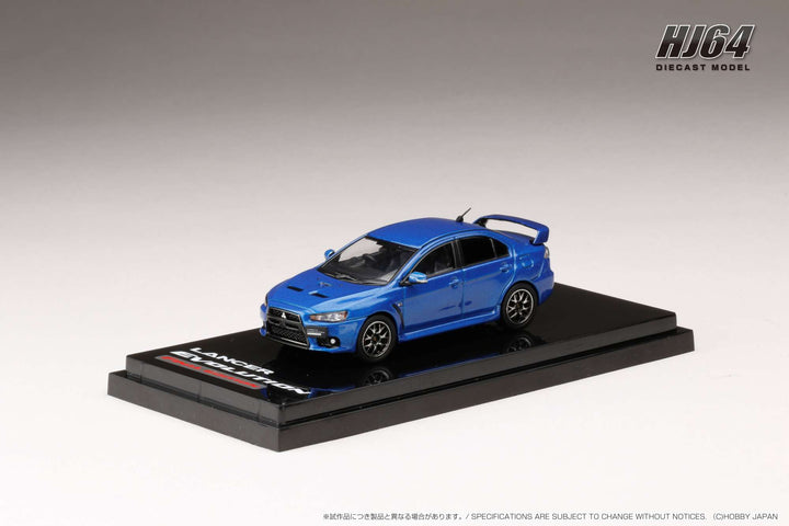 Hobby Japan 1:64 MITSUBISHI LANCER EVOLUTION Ⅹ FINAL EDITION WITH ENGINE DISPLAY MODEL (5 Colors) HJ642053
