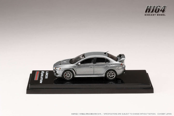 Hobby Japan 1:64 MITSUBISHI LANCER EVOLUTION Ⅹ FINAL EDITION WITH ENGINE DISPLAY MODEL (5 Colors) HJ642053