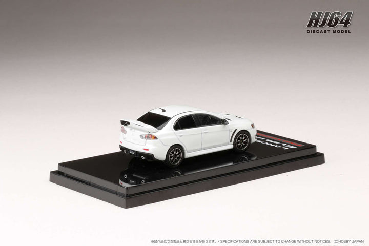 Hobby Japan 1:64 MITSUBISHI LANCER EVOLUTION Ⅹ FINAL EDITION WITH ENGINE DISPLAY MODEL (5 Colors) HJ642053