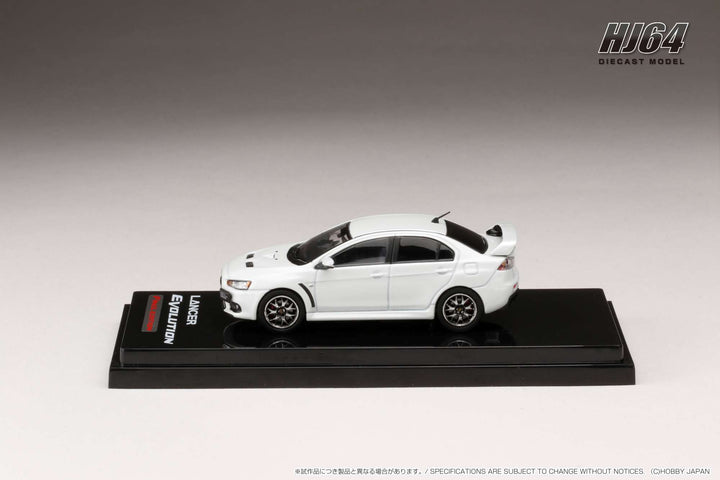 Hobby Japan 1:64 MITSUBISHI LANCER EVOLUTION Ⅹ FINAL EDITION WITH ENGINE DISPLAY MODEL (5 Colors) HJ642053