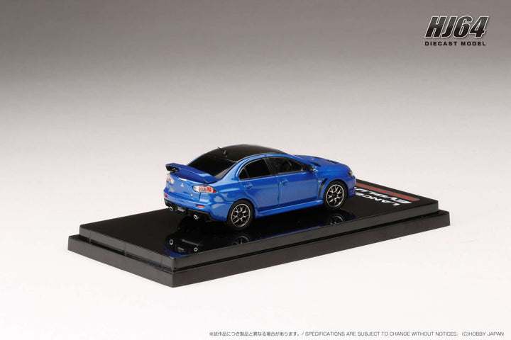 Hobby Japan 1:64 MITSUBISHI LANCER EVOLUTION Ⅹ FINAL EDITION WITH ENGINE DISPLAY MODEL (4 Colors)