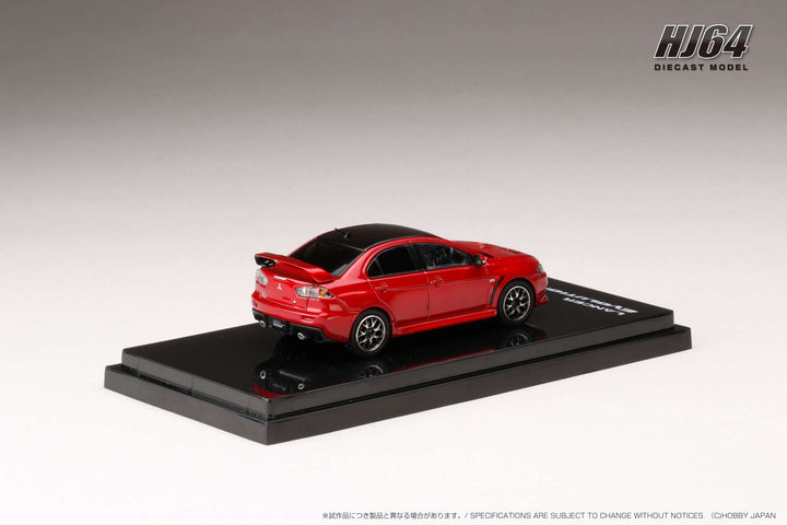 Hobby Japan 1:64 MITSUBISHI LANCER EVOLUTION Ⅹ FINAL EDITION WITH ENGINE DISPLAY MODEL (4 Colors)