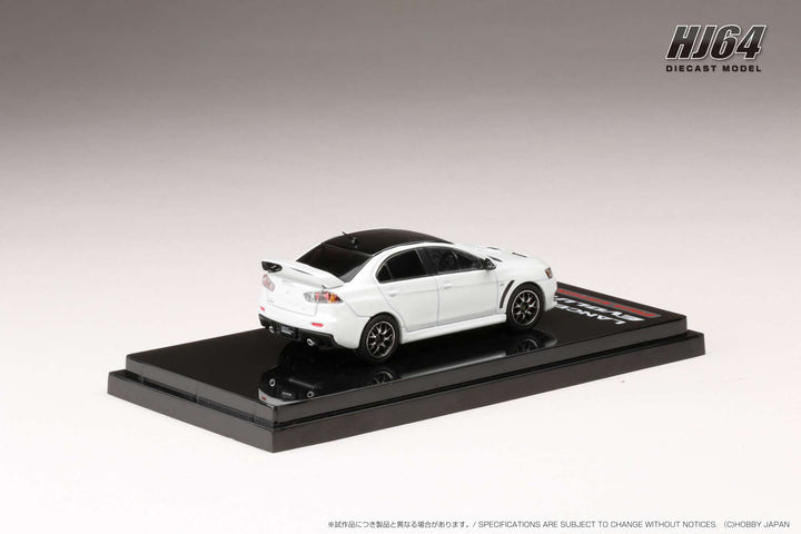 Hobby Japan 1:64 MITSUBISHI LANCER EVOLUTION Ⅹ FINAL EDITION WITH ENGINE DISPLAY MODEL (4 Colors)