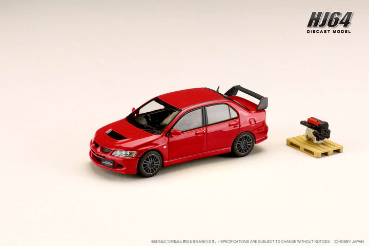 Hobby Japan 1:64 MITSUBISHI LANCER EVOLUTION 8 MR GSR with Engine Display Model (4 Colors)