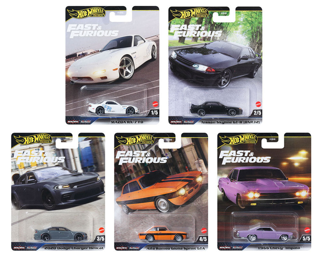 Hot Wheels 1:64 Fast & Furious Fast & Furious Premium 2025 K Assortment HNW46-956K