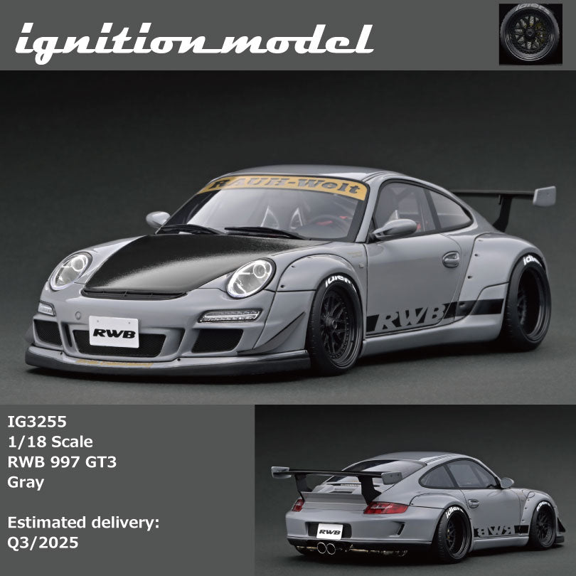 Preorder] Ignition Model 1:18 RWB 997 GT3 Gray IG3255