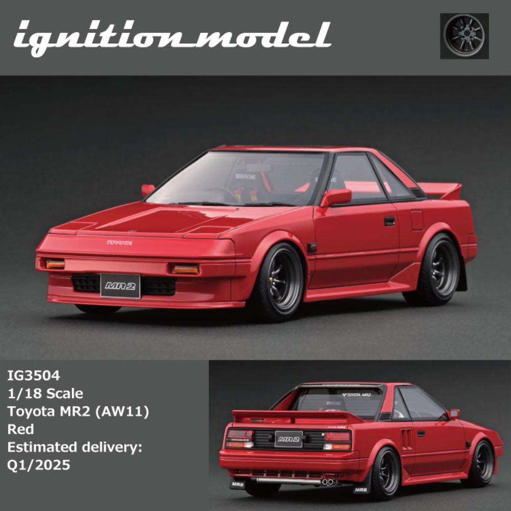 Ignition Model 1:18 Toyota MR2 (AW11) - Red – Horizon Diecast
