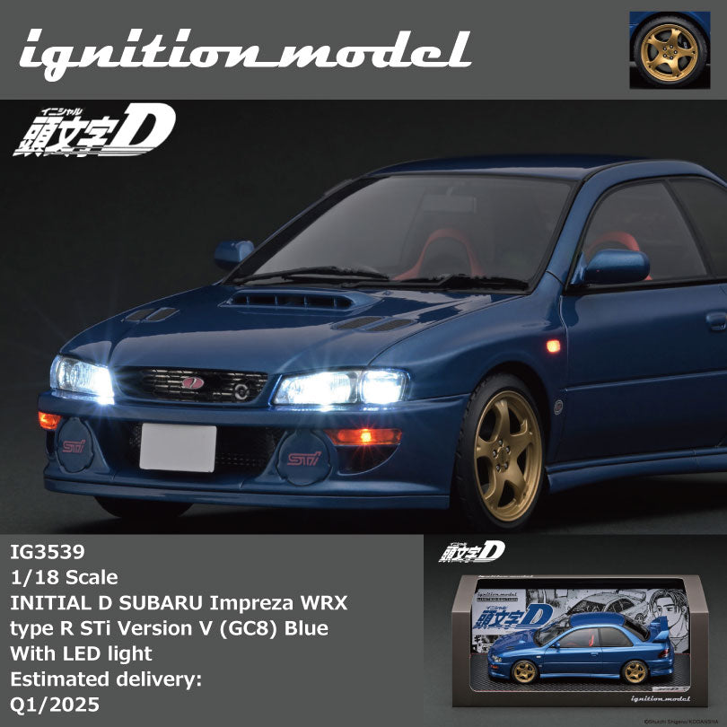 1/18 イグニッションモデル GC8 インプレッサ WRX ignition Ignition Model 1:18 Subaru Impreza WRX type R STi Version V