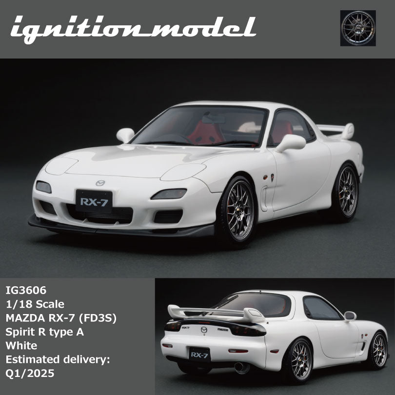 Preorder] Ignition Model 1:18 MAZDA RX-7 (FD3S) Spirit R Type A White –  Horizon Diecast