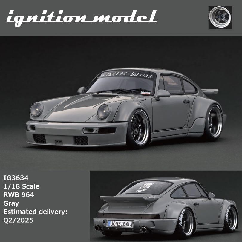 Ignition Model 1:18 RWB 964 Gray IG3634 – Horizon Diecast