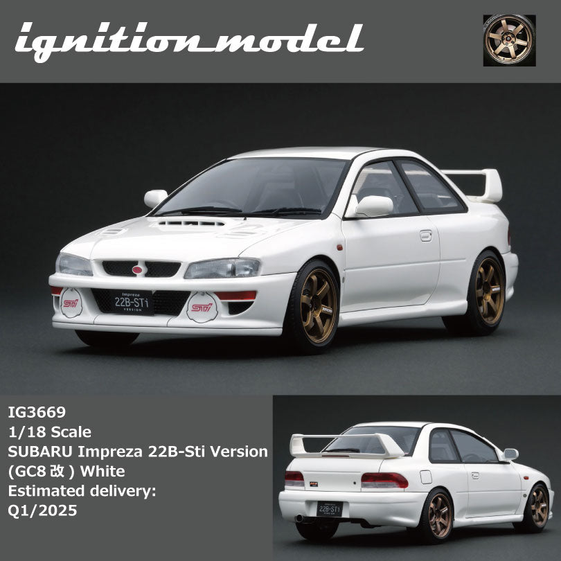 Preorder] Ignition Model 1:18 SUBARU Impreza 22B-Sti Version (GC8改) W –  Horizon Diecast