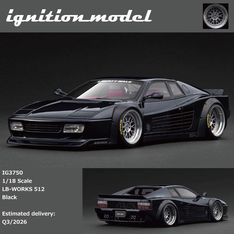Preorder] Ignition Model 1:18 LB-WORKS 512 Black IG3750 – Horizon