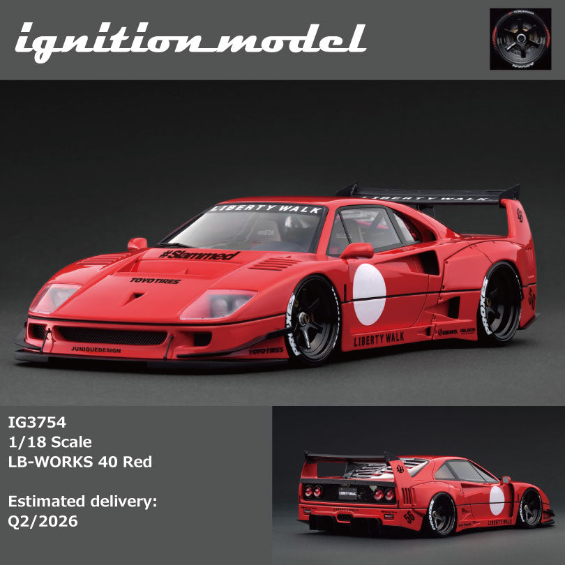 Ignition Model 1:18 LB-WORKS 40 Red IG3754 – Horizon Diecast