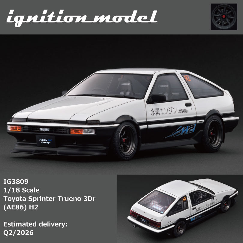新品【IG-MODEL】Sprinter Trueno with Engine Ignition Model 1:43 Toyota Sprinter Trueno(AE86) GT-Apex