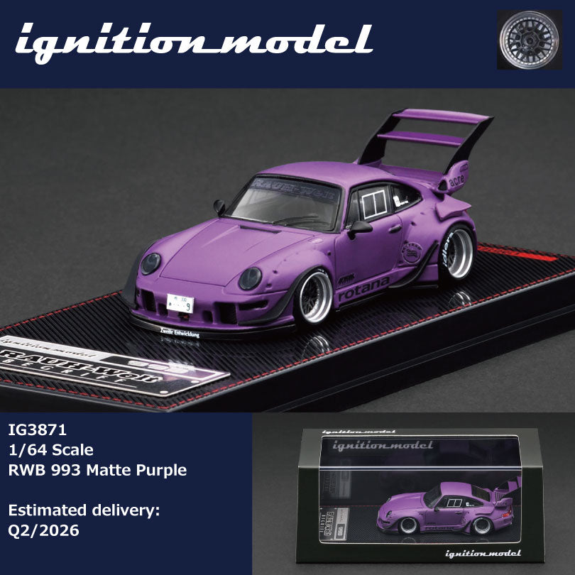ミニカー Ignition model 1:64 RWB イグニッションモデル ignition model RWB 993 Matte Black 1/64