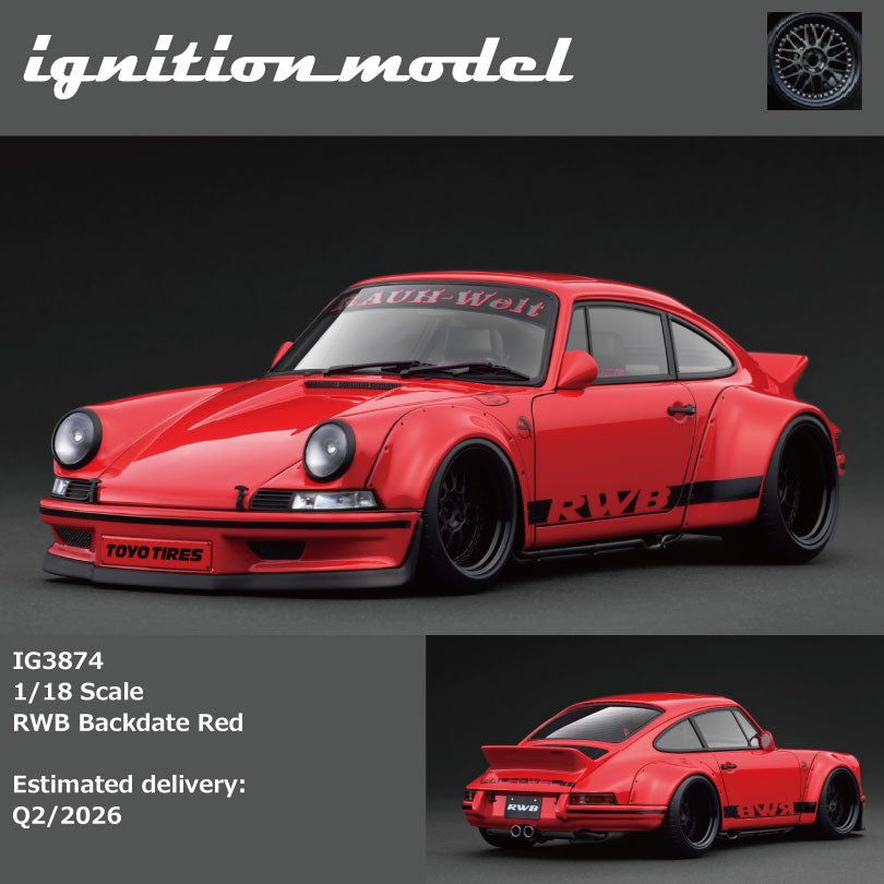 Preorder] Ignition Model 1:18 RWB Backdate Red IG3874