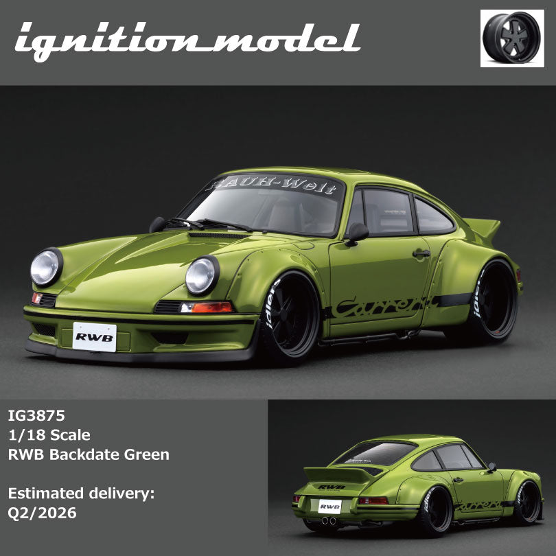 Ignition Model 1:18 RWB Backdate Green IG3875 – Horizon Diecast