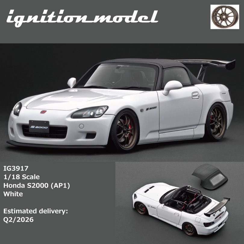 Ignition Model 1:18 Honda S2000 (AP1) White IG3917 – Horizon Diecast