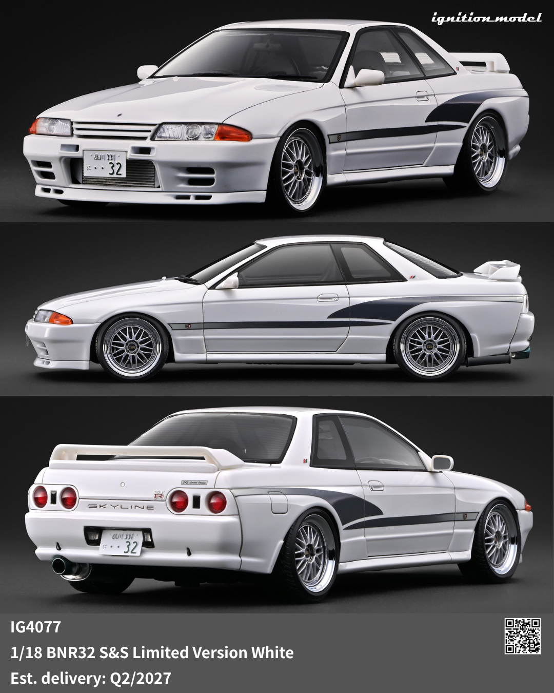 Preorder] Ignition Model 1:18 Nissan Skyline BNR32 S&S Limited