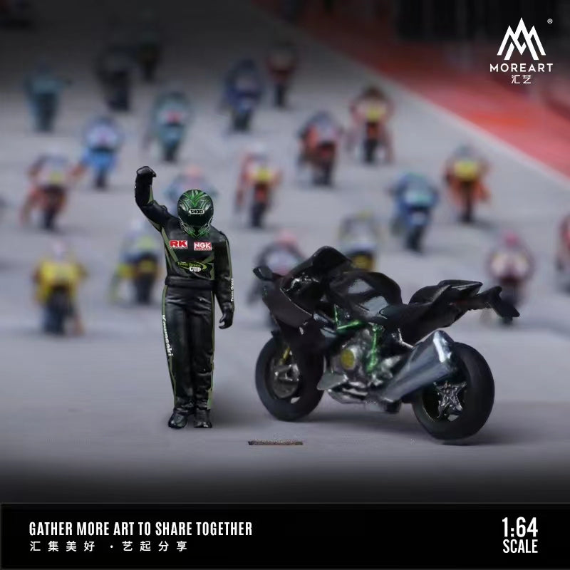 MoreArt 1:64 Kawasaki Racing Driver Figure MO642052 – Horizon Diecast