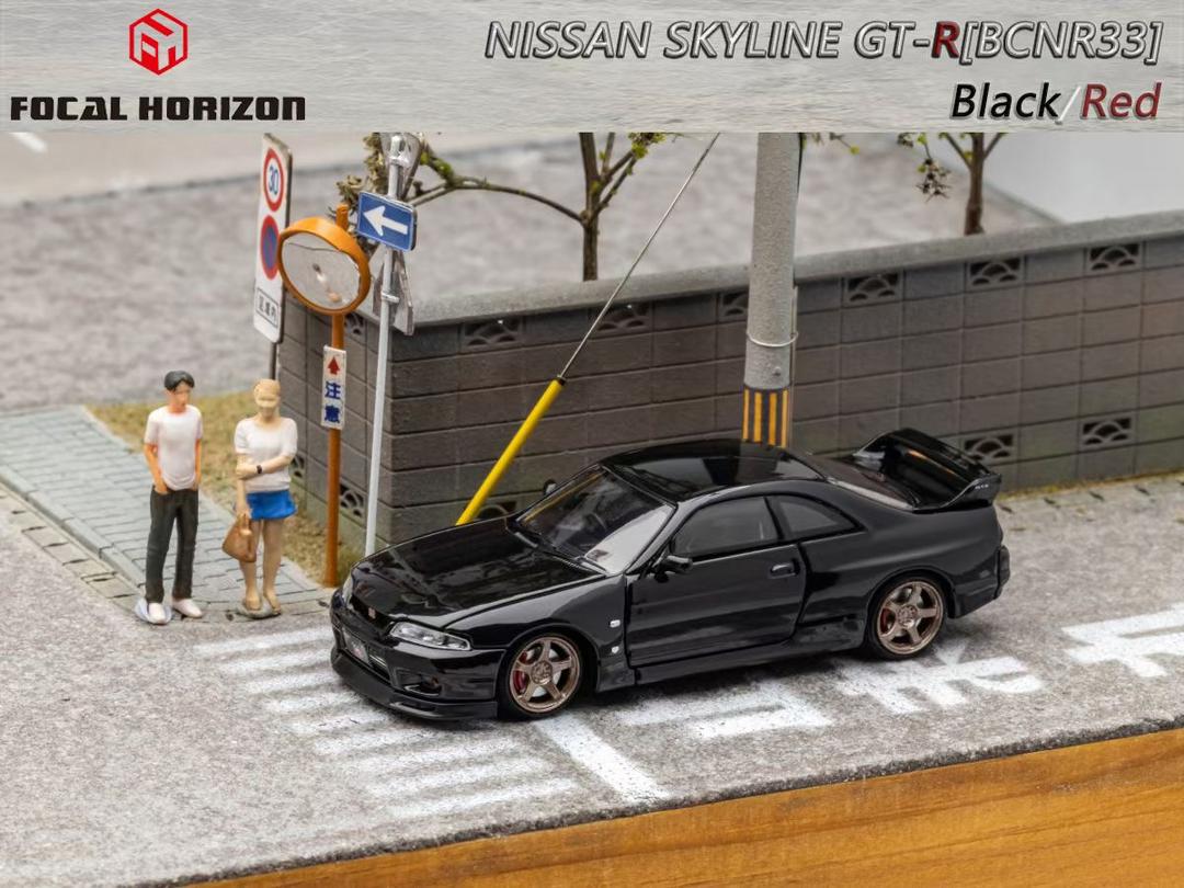Focal Horizon 1:64 Nissan Skyline GT-R R33 BCNR33 Black – Horizon