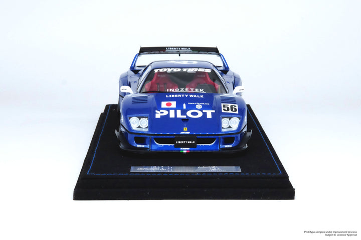 INNO18 1:18 LBWK F40 Blue Tokyo Auto Salon 2024