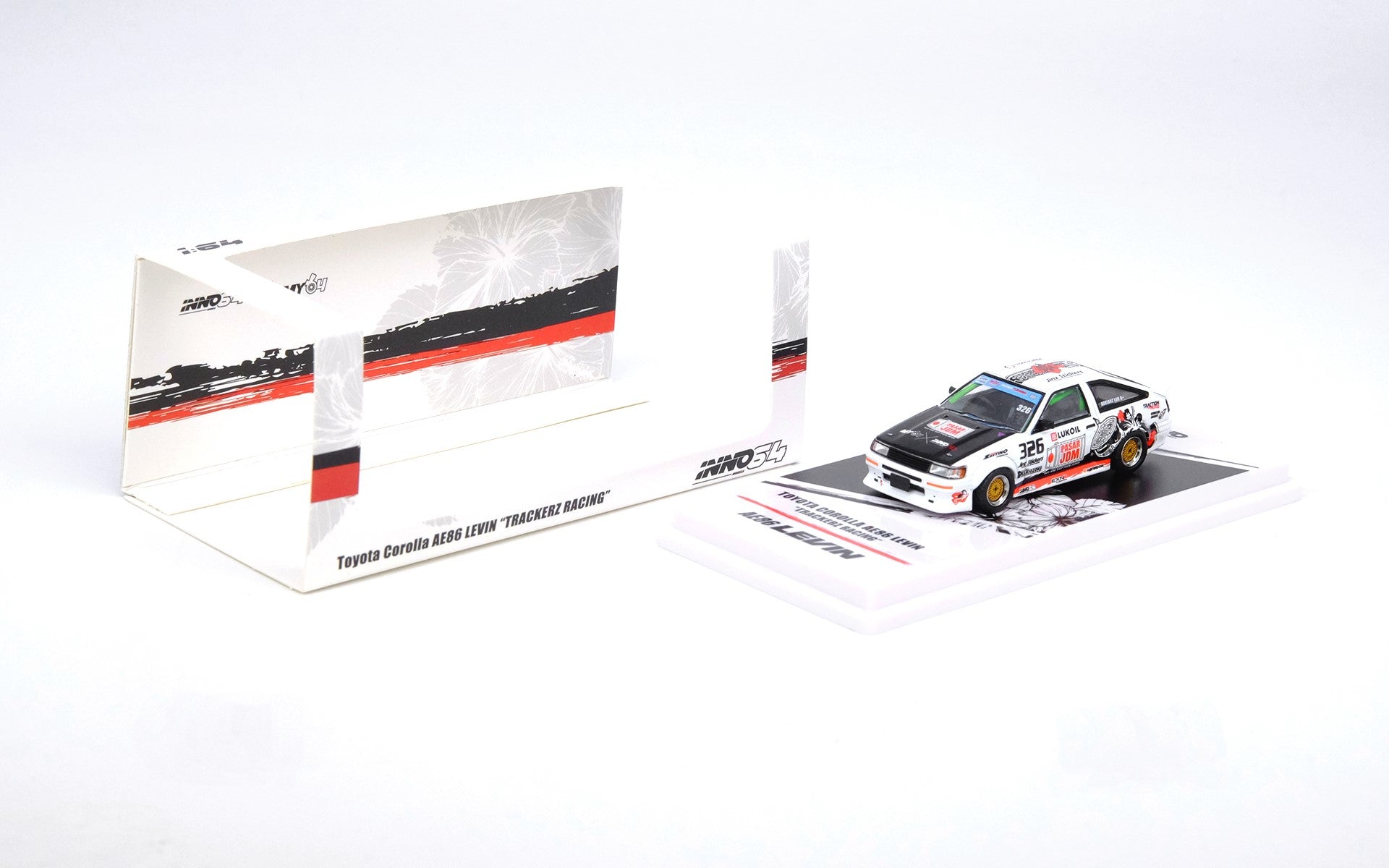 Inno64 1:64 TOYOTA COROLLA AE86 Levin “TRACKERS RACING” – Horizon
