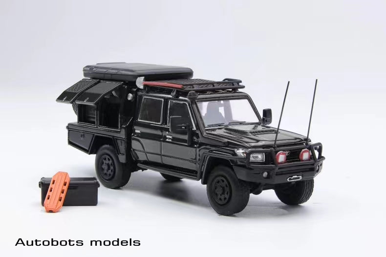 Autobots Models 1:64 Toyota Land Cruiser J70 LC79 Pickup Black