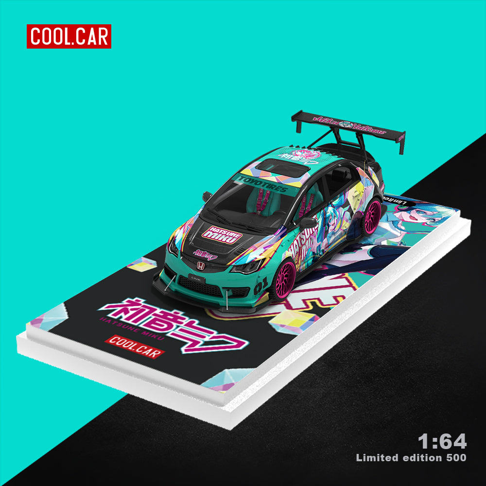 Cool Car 1:64 Honda Civic Hatsune Miku livery (2 Version) CC645722