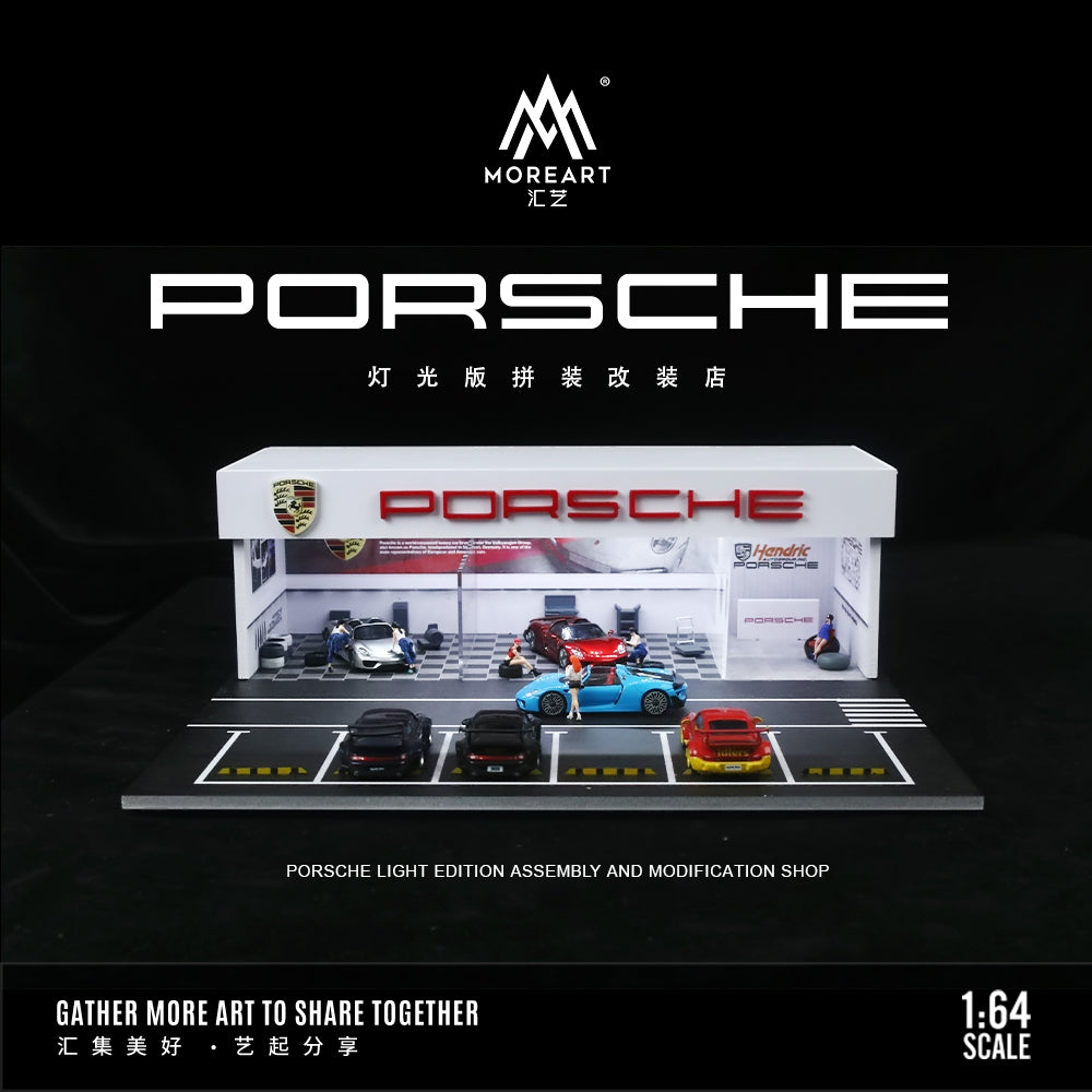 MoreArt 1:64 Porsche Shop Diorama – Horizon Diecast