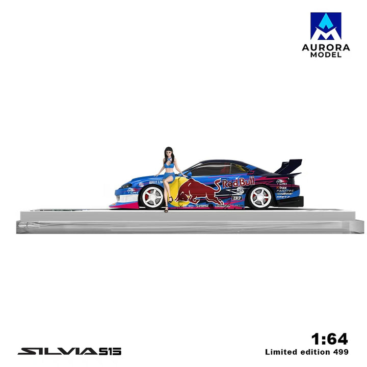 Aurora Model 1:64 Nissan Silvia S15 Red Bull Livery