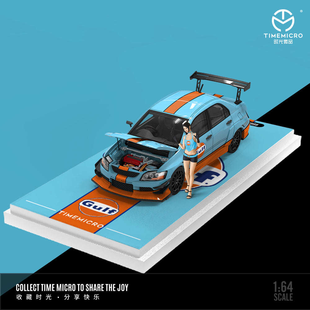 Time Micro 1:64 Mitsubishi Evolution IV Gulf Livery (2 Versions)