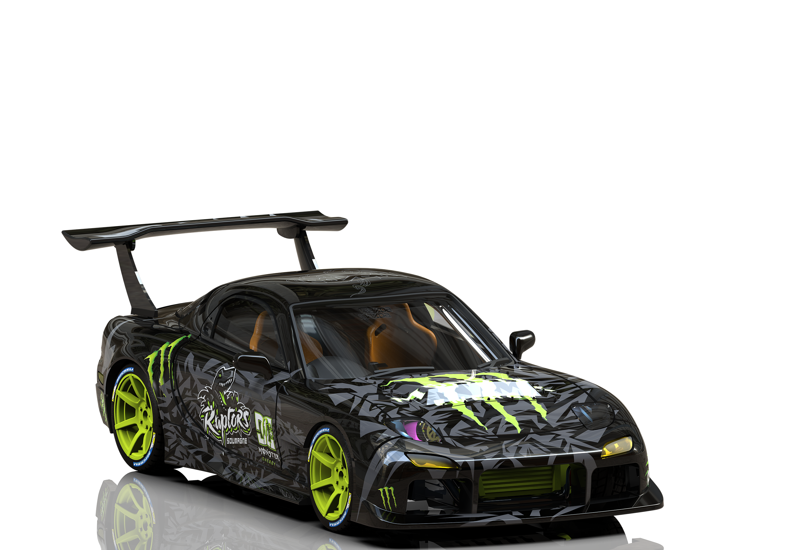DCM 1:64 Mazda RX-7 Monster Livery – Horizon Diecast
