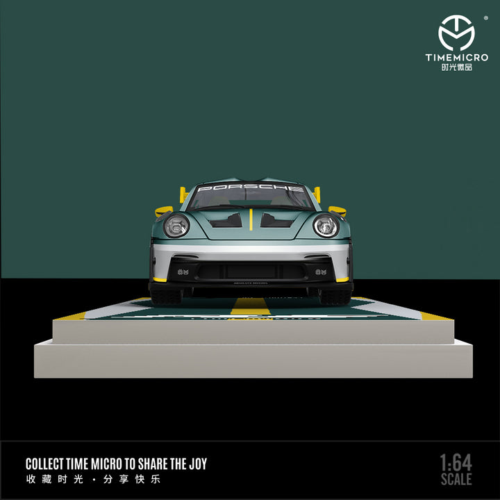 Time Micro 1:64 Porsche 911 992 GT3 RS Green Silver Livery (3 Versions)