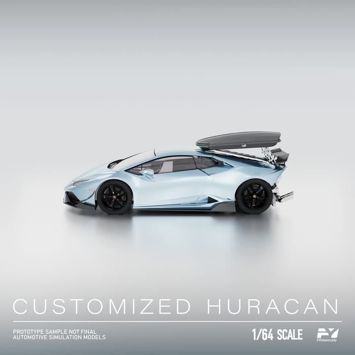Finclassically 1:64 Lamborghini Huracan with Roof Cargo Box (3 Colors)