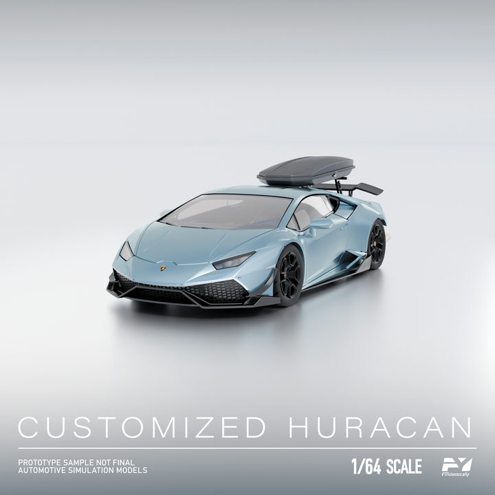 Finclassically 1:64 Lamborghini Huracan with Roof Cargo Box (3 Colors)