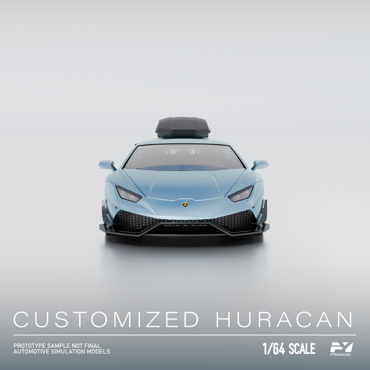 Finclassically 1:64 Lamborghini Huracan with Roof Cargo Box (3 Colors)