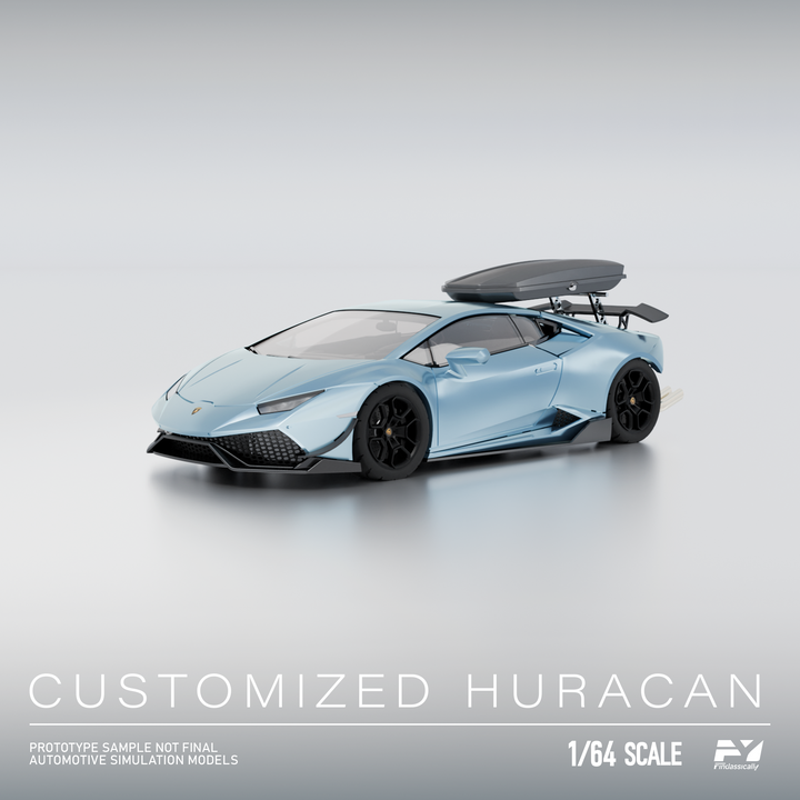 Finclassically 1:64 Lamborghini Huracan with Roof Cargo Box (3 Colors)