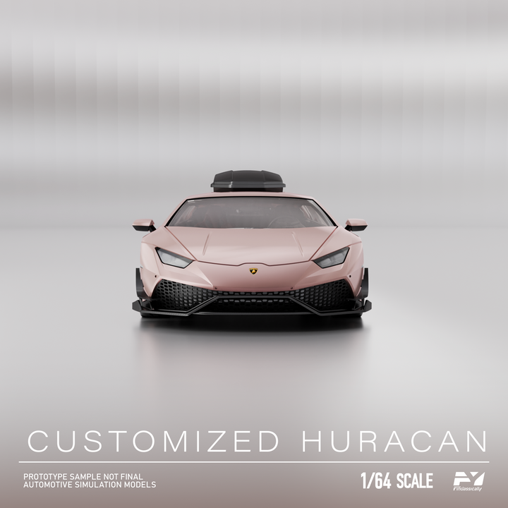 Finclassically 1:64 Lamborghini Huracan with Roof Cargo Box (3 Colors)