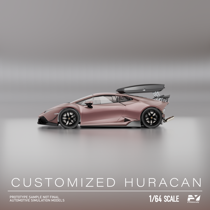 Finclassically 1:64 Lamborghini Huracan with Roof Cargo Box (3 Colors)