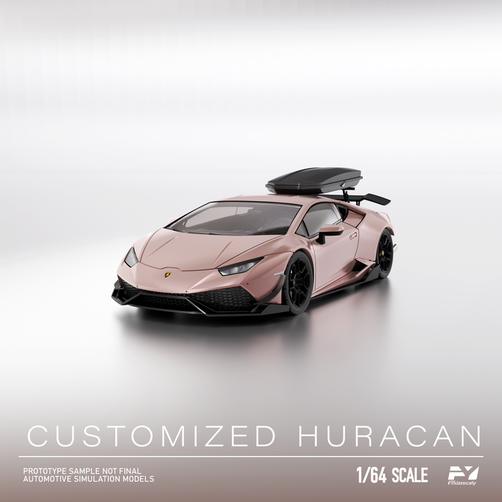 Finclassically 1:64 Lamborghini Huracan with Roof Cargo Box (3 Colors)