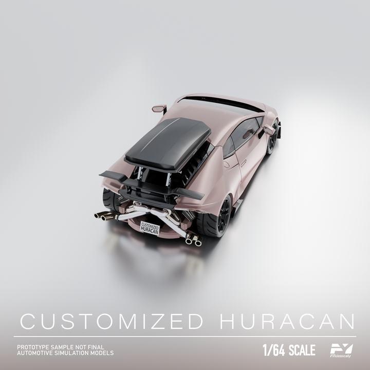 Finclassically 1:64 Lamborghini Huracan with Roof Cargo Box (3 Colors)
