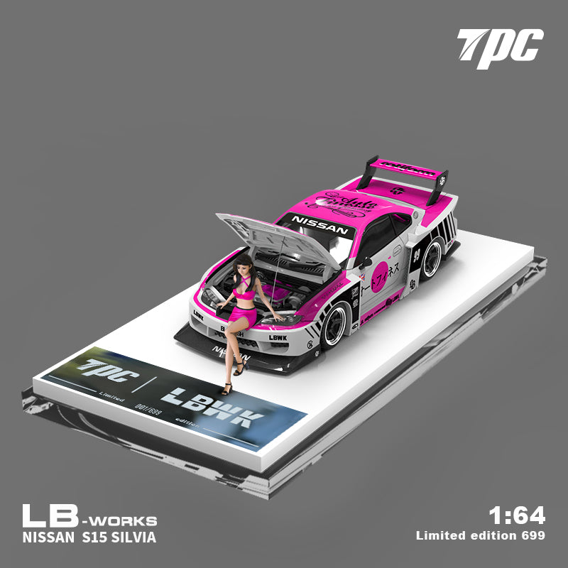 Preorder] TPC 1:64 LB-WORKS Nissan S15 Silvia Pink White (2