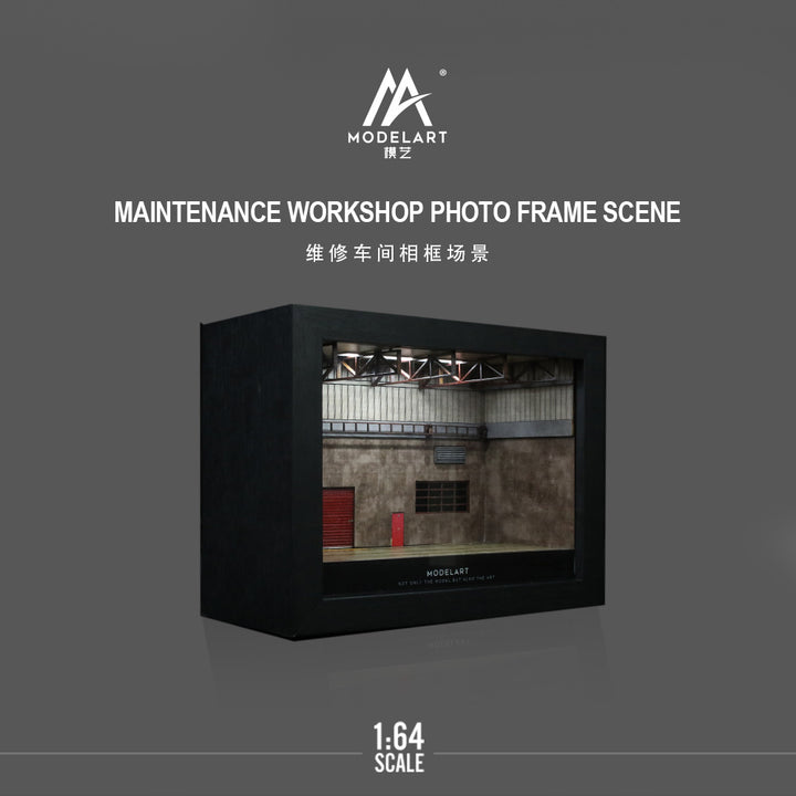 ModelArt 1:64 MAINTENANCE WORKSHOP PHOTO FRAME SCENE MA390104