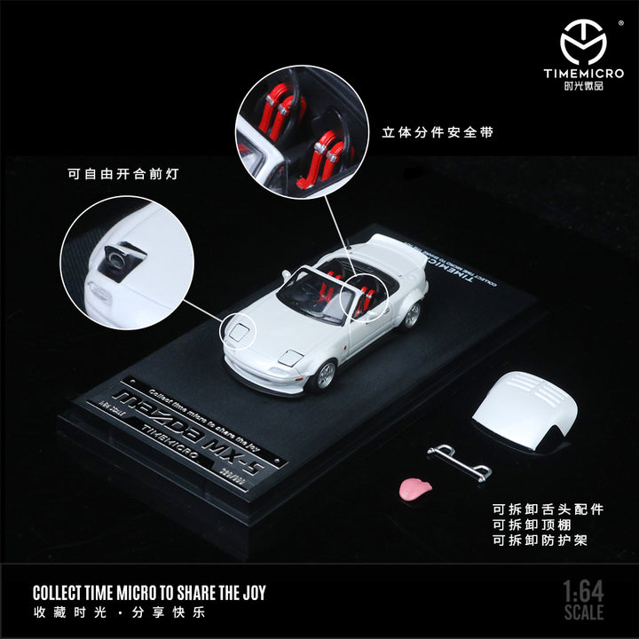 Time Micro 1:64 Mazda MX5 (3 Colors) TM646904 / TM646905 / TM646906