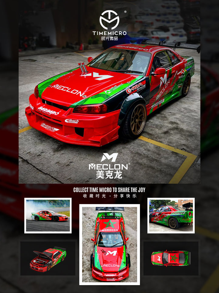 Time Micro 1:64 Nissan GT-R R34 MECLON (3 Versions) TM646310